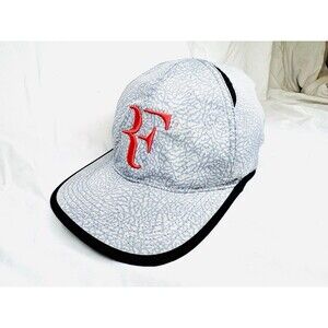RARE Nike Air Jordan x Roger Federer Featherlight Hat 725569-100 US Open LTD ED